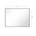Reflections Sleek Modern Black Aluminum Framed Wall Mirror - Sweatfully