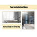 Reflections Sleek Modern Black Aluminum Framed Wall Mirror - Sweatfully