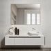 Reflections Sleek Modern Black Aluminum Framed Wall Mirror - Sweatfully