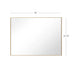 Reflections Sleek Modern Black Aluminum Framed Wall Mirror - Sweatfully
