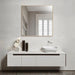 Reflections Sleek Modern Black Aluminum Framed Wall Mirror - Sweatfully