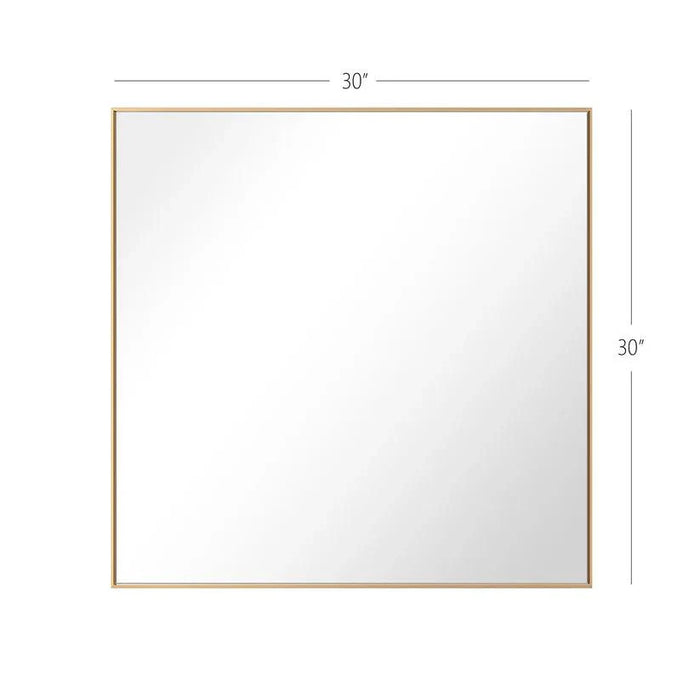 Reflections Sleek Modern Black Aluminum Framed Wall Mirror - Sweatfully