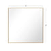 Reflections Sleek Modern Black Aluminum Framed Wall Mirror - Sweatfully