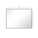 Reflections Sleek Modern Black Aluminum Framed Wall Mirror - Sweatfully