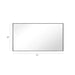 Reflections Sleek Modern Black Aluminum Framed Wall Mirror - Sweatfully