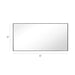 Reflections Sleek Modern Black Aluminum Framed Wall Mirror - Sweatfully