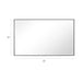 Reflections Sleek Modern Black Aluminum Framed Wall Mirror - Sweatfully