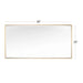 Reflections Sleek Modern Black Aluminum Framed Beveled Wall Mirror - Sweatfully