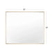 Reflections Sleek Modern Black Aluminum Framed Beveled Wall Mirror - Sweatfully