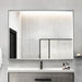 Reflections Sleek Modern Black Aluminum Framed Beveled Wall Mirror - Sweatfully