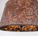 Copper Bronze Embossed Drum Ceiling Light - Sweatfully