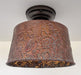 Copper Bronze Embossed Drum Ceiling Light - Sweatfully