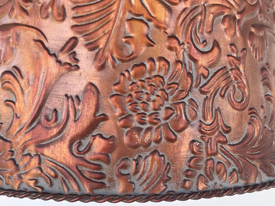 Bronze Copper Embossed Wall Sconce Light Fixture - Sweatfully