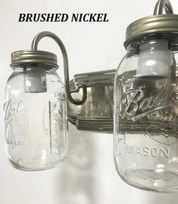 Mason Jar Bathroom Vanity Light - Sweatfully