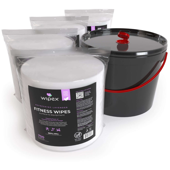 Wipex 700 Plant-Based Gym Wipes Bulk Refill Roll | Natural Fitness Equipment Wipes - Sweatfully