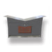 ButterFly Box in DESIGNER GRAY - Wall Mount Mailbox - Sweatfully