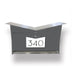 ButterFly Box in DESIGNER GRAY - Wall Mount Mailbox - Sweatfully