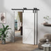 Bypass Sliding Barn Door Hardware Kit Basic I Pulley (No Door) - Sweatfully