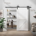 Bypass Sliding Barn Door Hardware Kit Basic I Pulley (No Door) - Sweatfully