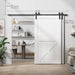 Bypass Sliding Barn Door Hardware Kit Basic I Pulley (No Door) - Sweatfully