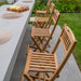 Emmett Natural Teak Indoor/Outdoor Folding Bar Stool - Sweatfully