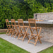 Emmett Natural Teak Indoor/Outdoor Folding Bar Stool - Sweatfully