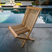 Telluride Teak Outdoor Patio Folding Chair - Sweatfully