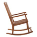 Telluride Oiled Teak Outdoor Patio Rocking Chair - Sweatfully