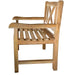 Åre Natural Teak Outdoor Patio Dining Chair with Arm Rests - Sweatfully