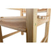 Åre Natural Teak Outdoor Patio Dining Chair with Arm Rests - Sweatfully