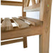 Åre Natural Teak Outdoor Patio Dining Chair with Arm Rests - Sweatfully