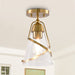 7 Inch Walker 1-Light Semi-Flush Mount Ceiling Light - Sweatfully