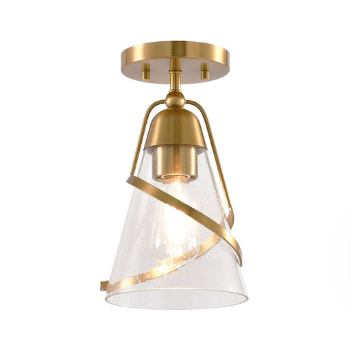 7 Inch Walker 1-Light Semi-Flush Mount Ceiling Light - Sweatfully
