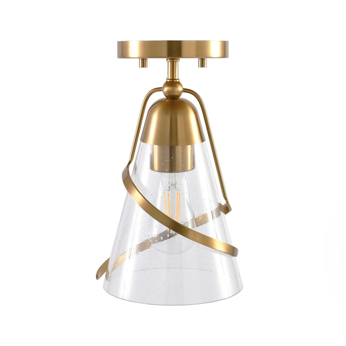7 Inch Walker 1-Light Semi-Flush Mount Ceiling Light - Sweatfully