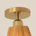 7 Inch Yves 1-Light Semi-Flush Mount Ceiling Light - Sweatfully