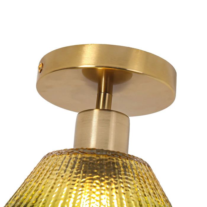 3.5 Inch Paula 1-Light Semi-Flush Mount Ceiling Light - Sweatfully