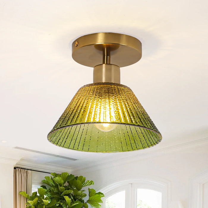 3.5 Inch Paula 1-Light Semi-Flush Mount Ceiling Light - Sweatfully