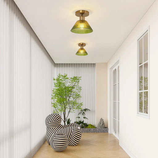 3.5 Inch Paula 1-Light Semi-Flush Mount Ceiling Light - Sweatfully