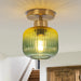 6 Inch Bard 1-Light Semi-Flush Mount Ceiling Light - Sweatfully