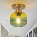 6 Inch Bard 1-Light Semi-Flush Mount Ceiling Light - Sweatfully