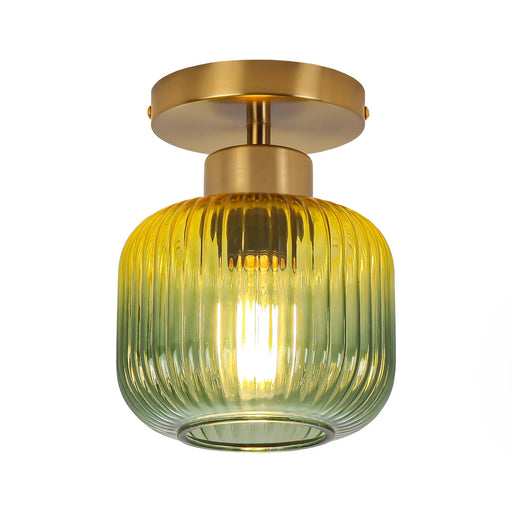6 Inch Bard 1-Light Semi-Flush Mount Ceiling Light - Sweatfully