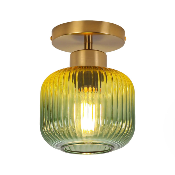 6 Inch Bard 1-Light Semi-Flush Mount Ceiling Light - Sweatfully