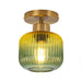 6 Inch Bard 1-Light Semi-Flush Mount Ceiling Light - Sweatfully