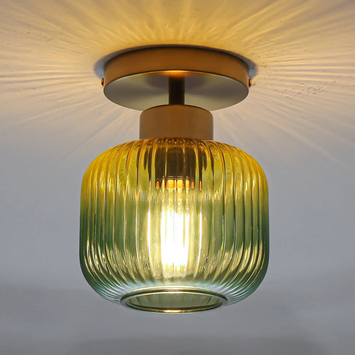 6 Inch Bard 1-Light Semi-Flush Mount Ceiling Light - Sweatfully
