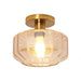 9 Inch Gerald 1-Light Semi-Flush Mount Ceiling Light - Sweatfully