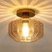 9 Inch Gerald 1-Light Semi-Flush Mount Ceiling Light - Sweatfully