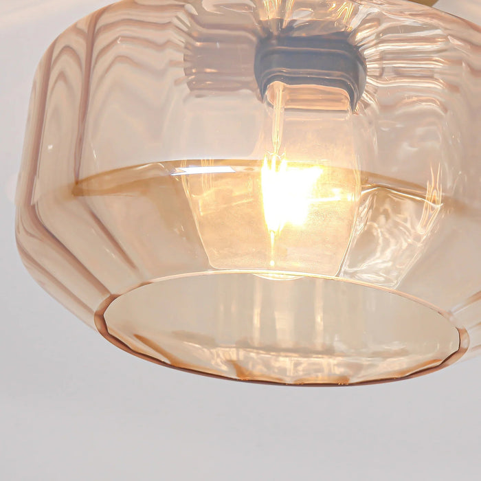 9 Inch Gerald 1-Light Semi-Flush Mount Ceiling Light - Sweatfully