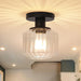 6 Inch Marico 1-Light Semi-Flush Mount Ceiling Light - Sweatfully