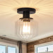 6 Inch Marico 1-Light Semi-Flush Mount Ceiling Light - Sweatfully
