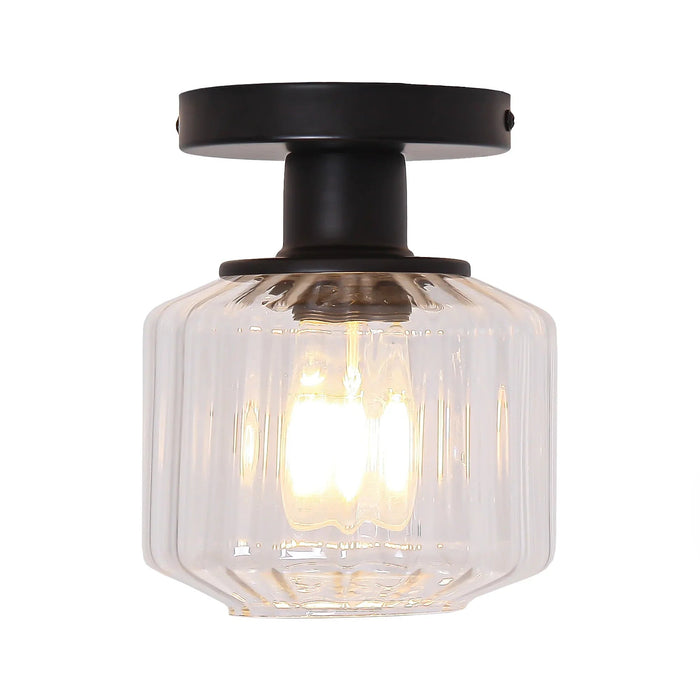 6 Inch Marico 1-Light Semi-Flush Mount Ceiling Light - Sweatfully